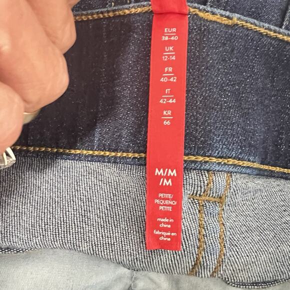 Spanx SPANXshape EveryWear Flare Jeans Midnight Shade Size M Petite High Rise - Picture 8 of 12